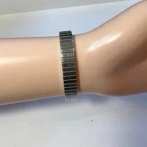 Vintage Benrus Shock Absorber Watch Swiss (1920-1970)s Silver Tone Flexible Band Vintage Benrus Shock Absorber Watch Swiss (1920-1970)s  main image 4